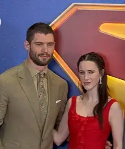 Los actores David Corenswet y Rachel Brosnahan en junio de 2025