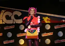 Cosplayer del personaje de la película de Disney en la New York Comic Con en 2015