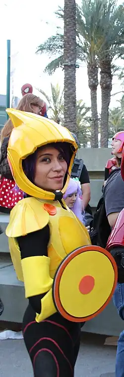 Cosplayer del personaje de la de la película de Disney en la WonderCon de 2015