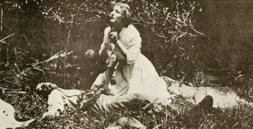 Betty Harte en The Mystery of the Poison Pool (1914)