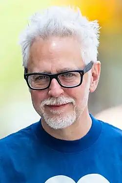 El cineasta James Gunn durante el rodaje en junio de 2024