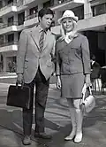 Leblanc y Bredeston en la película