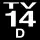 Icono que califica este programa como TV-14-D (Supervisión Paternal por algunos Diálogos sugestivos, Lenguaje vulgar ocasional, algunos contenidos Sexuales y Violencia leve a moderada) según la Comisión Federal de Comunicaciones de Estados Unidos