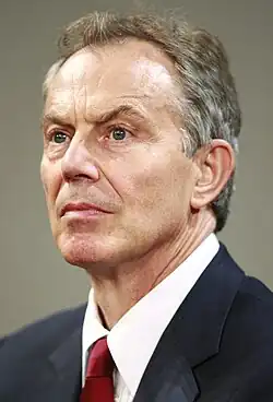 Picture of Tony Blair giving a speech